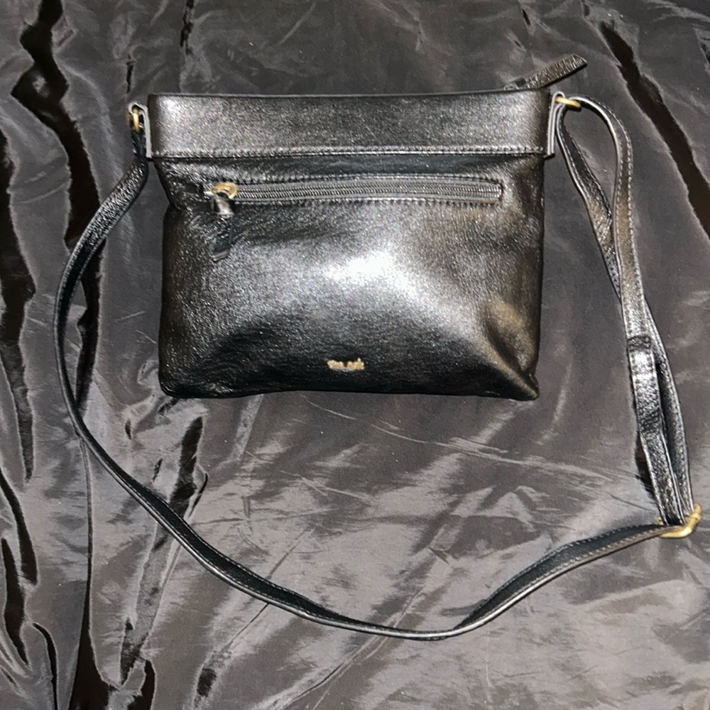 The Sak Black Leather Crossbody Bag